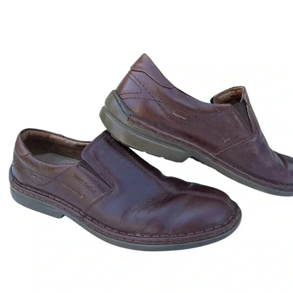 Josef Seibel Brown Leather Slip On - Picture 1 of 12